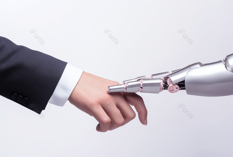 金融商务人士人类之手与智能科技接触,高清,摄影图,摄影图片,图片大全,摄影图免费下载